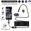 Mini Endoscope Camera Waterproof IP67 Adjustable Soft Hard Wire 6 LEDS 7mm Automotive Endoscope Camera For Android USB Phone PC (Not Supporting IOS Apple Phone)